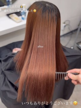 ミラ 銀座(MILA) ブリーチしていても出来る縮毛矯正艶髪矯正くせ毛/うねり/広がり