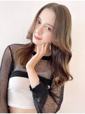 くびれヘア美髪ロング韓国ヘア顔周りレイヤー_89255