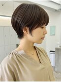 市川ショートヘアショートボブショートカット白髪染めハイライト