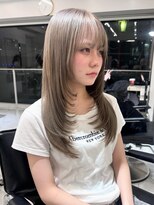 ランテルディ 渋谷(LANTERDIT)&nbsp;マットグレー オリーブ ハイレイヤー 海外ヘア