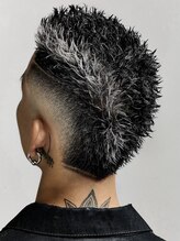 デザインカラー［OCEANTOKYO/メンズサロン/センターパート/メンズ/マッシュ/ウルフ/ニュアンスパーマ］