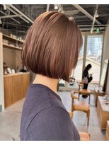 エルム 府中(yelm)&nbsp;【ブラウンカラー×ボブ】#ダブルカラー#ケアブリーチ