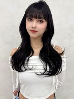 エジョン 三鷹店(Aejon) 韓国ヘアハッシュカットふんわりミディアムココアブラウン艶髪