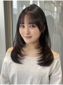 顔まわりレイヤーカット