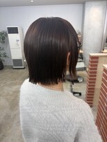 モコヘアーフロール(MOCO hair flor)&nbsp;ツヤ感ナチュラル×切りっぱなしボブ