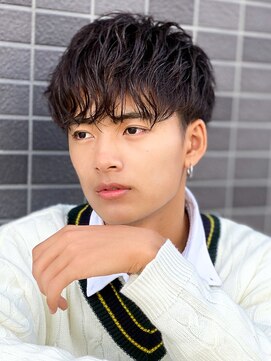 エルマーク 四条烏丸(L-MARK) 波巻きツイスパ/サーフカール/メンズ/men's/メンズサロン/眉毛