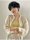 ニュアンスパーマショート顔周り前髪パーマ20代吉祥寺