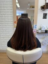 アメイジングヘアー 中沢店(AMAZING HAIR)&nbsp;オレンジ×レイヤースタイル