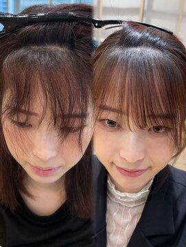 アフロート ディル(AFLOAT D'L) 20.30代に人気！割れない前髪.顔周りで結んでも小顔見えスタイル
