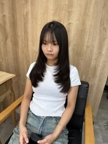 ペグ(Peg)&nbsp;韓国風ハッシュカット◎顔周りレイヤー×暗髪グレージュ