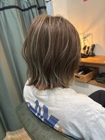ラポール 蟹江(RAPPORT)&nbsp;【パーマ】抜け感ハイライトボブで小顔見せ