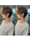 丸み美人ショートボブ【荒砂】前髪ありなし/30代40代50代/表参道