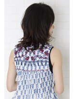 アビーヘアー 西大島店(abie hair)&nbsp;ハネてもok！ダークトーンでも軽さのあるミディアムレイヤー