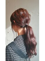 エイト 福岡天神店(EIGHT fukuoka)&nbsp;【EIGHT渋谷】レッドパープル☆編み下ろしアレンジ