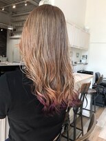 マイティ バイ エイチ(mighty by H)&nbsp;【mighty】裾カラー×イルミナカラー×ラベンダー