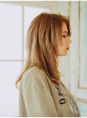 無造作セミロング