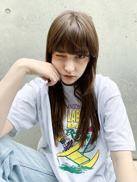 アイティーバイアルバム 藤沢店(IT by ALBUM) ストレートロングレイヤー_ショコラベージュボブルフ_58545