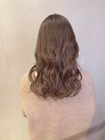 アニュー ヘア アンド ケア(a New hair&care)&nbsp;大人可愛い髪質改善カラーラベンダーベージュ毛先パーマ透明感