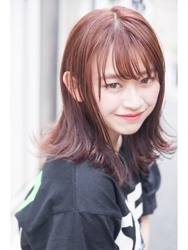 ケイト(kate) 【kate☆大宮】ピンクブラウン×外はねミディ