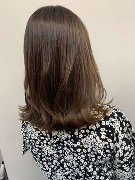 グラム 岡崎南店(gram) ミディアム＿レイヤー・ワンカール＿オリーブベージュ＿84