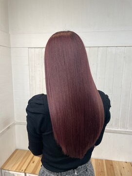 ネウィ 国分寺(newi) ロングレイヤーカット/美髪スタイル/ピンクカラー