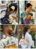 夏限定の浴衣着付け＋トレンドヘアセット