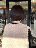 大人ショート/丸みショート/グレージュ