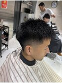メンズビジネスフェードショートバーバーF