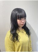 【ZEST中野　SAYAKA】黒髪パーマスタイル