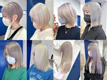 【White color】ホワイト系のカラーで一際目立つ可愛さに♪【四日市/髪質改善/ブリーチ/ダブルカラー】