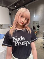 モニカ(MONIQA) 【ミルクティー】ブリーチデザインカラー