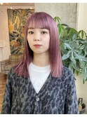 cool pink☆セミロング