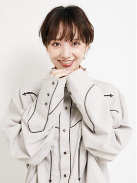 オンク 新宿(onk) 黒髪/グレーベージュ/レイヤーロング/前髪パーマ[新宿駅]