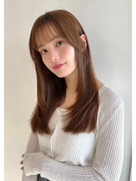 レミエ ダイカンヤマ(lemiie) ブラウンカラー☆ストレートレイヤー