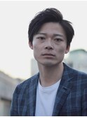 【メンズヘア】アップバングショート