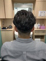 リバティシェアバーバー 銀座(LIBERTY SHARE BARBER)&nbsp;【メンズパーマ】セット時短ビジネスアップバングパーマ