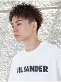 【メンズstyle】ベリーショートニュアンスパーマグレーベージュ