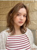 20代30代ダブルカラーブリーチ立体感グラデーション透明感