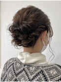 ヘアセット/ヘアアレンジ/編み下ろし/シニヨン/カチモリヘア