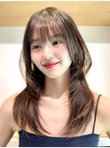 レイヤーカットミディアムレイヤー顔周りレイヤーロングレイヤー