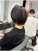 イメチェンレイヤーショートボブ