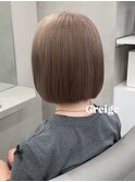 15539暗髪ミルクティーベージュオリーブカラーレイヤーボブ
