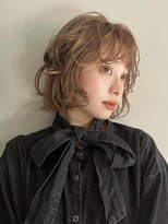 フィルムス 大阪本町(FILMS)&nbsp;くすみベージュ/ボブ/前髪/レイヤー/髪質改善/パーマ/本町