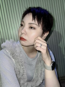 ブローチェアヴェダ ベリーショート、ハンサムショート［郡山美容室、ボブ］