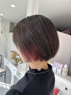 イヤリングカラーでピンクを☆