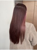 チェリーレッドカラー　30代　40代　