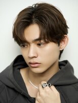 ルーシー 渋谷(LUCEY) センターパートフェザーパーマシャドウパーマメンズパーマ