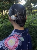 タイトアレンジ艶アレンジリボンアレンジお団子アレンジ