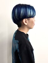 モリオ(morio)&nbsp;ハイブリーチ×ネイビークラッシュ マッシュ