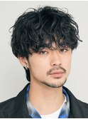 渋谷メンズパーマツイストスパイラルパーマッシュウルフカット